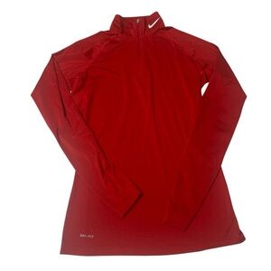 Nike Pro Combat quarter zip up pullover running compression top shirt dri-fit